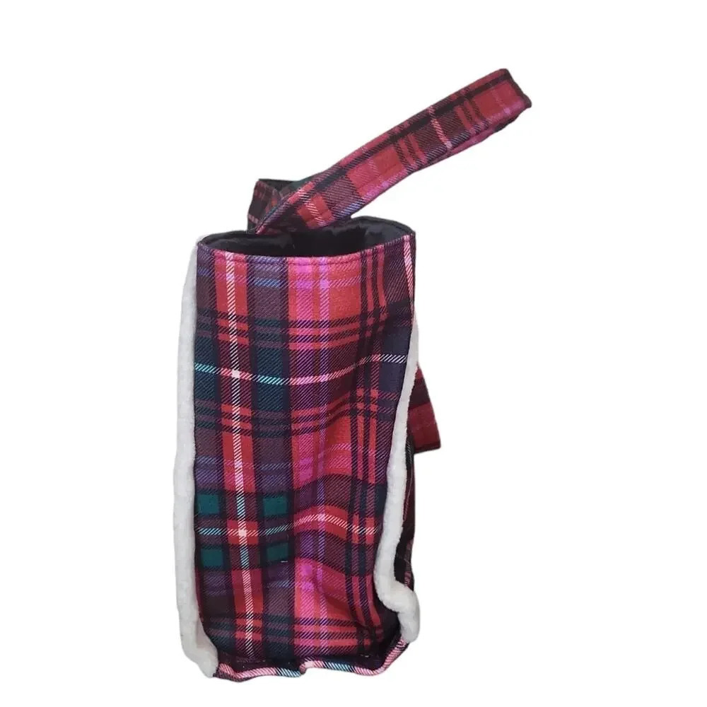Victoria’s Secret VS Limited Edition 2022 Holiday Fleece Trim Plaid Tote… - Picture 5 of 6